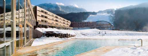 1 FALKENSTEINER HOTEL & SPA S CARINZIA 50 m poloha: Tröpolach, centrum - 300 m, skiareál Nassfeld - 50 m; za dobrých sněhových podmínek příjezd na lyžích možný téměř k hotelu vybavenost a služby: