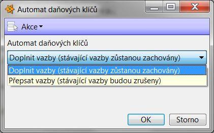 2. Nastavíte Způsob použití daňových klíčů pro všechny uživatele. 3. Daňové klíče, které nebudete využívat, označíte jako Neaktivní volbou Zrušit aktivní. 4.