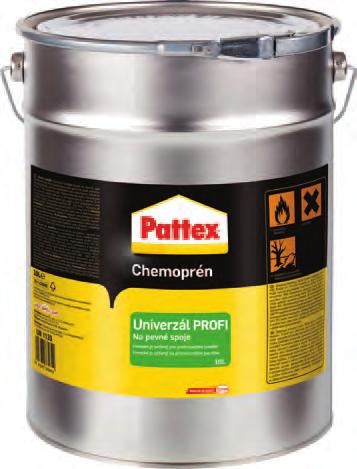 www.henkel-lepidla.cz Pattex Chemoprén Univerzál PROFI Univerzální kontaktní lepidlo bez obsahu zdraví škodlivého toluenu. Lepí různé materiály, savé i nesavé, např.