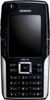 BENQ-SIEMENS katalog mobilů Siemens SXG75 Siemens SXG75 je výborně vybavený telefon, který kromě špičkových funkcí nabídne i navigační systém.