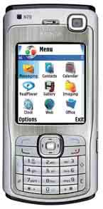NOKIA katalog mobilů Nokia N70 Nokia N70 je mobil postavený na operačním systému Symbian. Vedle GSM pásem podporuje sítě třetí generace WCDMA.