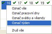 Způsob 3 hromadné zadávání výkonů: Program umožňuje hromadně vygenerovat pravidelně se opakující skupiny výkonů (např. podávání léků společně s intervencí a bonifikačním kódem za víkendy).