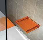 koupelny: standardně dodávaná GM8730 325,- GM4470 392,- Sklopné sprchové sedátko LEO ve 4 barevných provedeních, nosnost 150 kg, 40 31 cm oranžová, modrá, červená / sedátko čiré 3 390,- VARIANTY