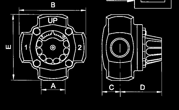 Typ K VS A mm B mm C mm D mm E mm Hmotnost kg 2420 C 20 13 20 - Rp 3/4 110 32 67 110 1,8