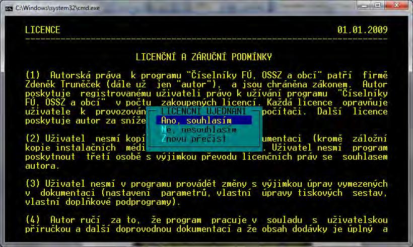 Je-li modul instalován poprvé a v případě, že instalační soubor chybí nebo je poškozen, nabídne instalátor k