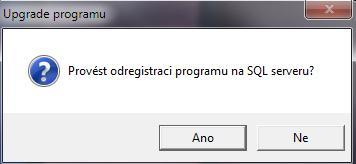 Po spuštění programu a přihlášení se, začíná druhá část, realizace změn na provozovaných databázích a firmách.