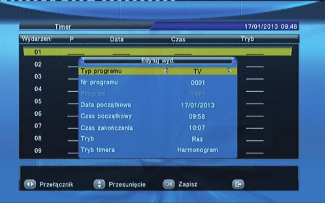 7.4 Aktuální čas Aktuální informace o času jsou přijímány z vysílání od poskytovatele. Vzhledem k tomu není možné čas nastavit uživatelem. 7.