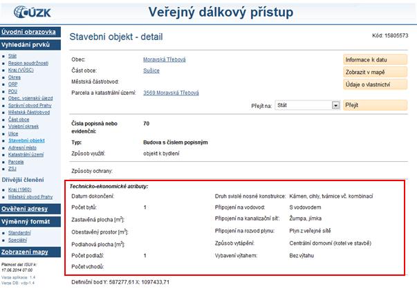 Obr. 6: Detail stavebního objektu ve Veřejném