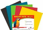 Barevné papíry Krepové papíry A4 5 barev