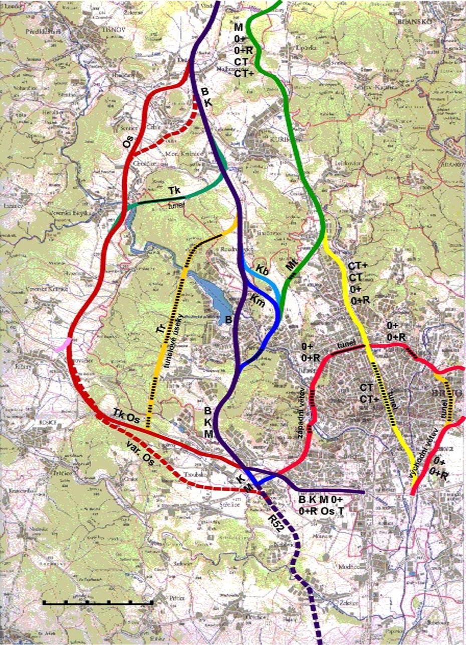 13. Přehled navrhovaných variant v 90.