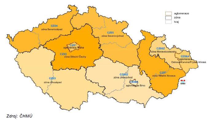 Jihovýchod) Přenesená působnost krajský úřad Opatření v oblasti stacionárních zdrojů (průmysl) 4