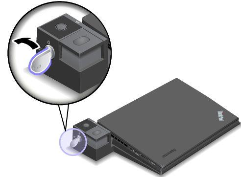 Odpojení dokovací stanice ThinkPad Počítač od dokovací stanice ThinkPad odpojíte takto: Poznámka: Model ThinkPad Basic Dock nemá zámek systému. 1. Odpojte od počítače všechny kabely a zařízení. 2.