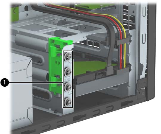 Vyjmutí a instalace jednotek Při instalaci jednotek se řiďte těmito pokyny: Primární pevný disk Serial ATA (SATA) musí být připojen na tmavomodrý primární SATA konektor na systémové desce označený