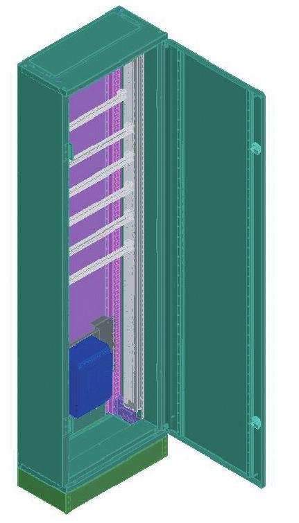 Rozváděčový systém Profi Plus Možné varianty vnitřního uspořádání BP(M)-F Instalace vnitřního vybavení skříně je shodná pro verzi BP-F s krytím IP30 i pro BPM-F s krytím IP54 1.