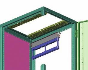 skříni s hloubkou 800 mm 800 Držáky sběrnic XBST... se montují na horizontální nosník XVTL-HP.