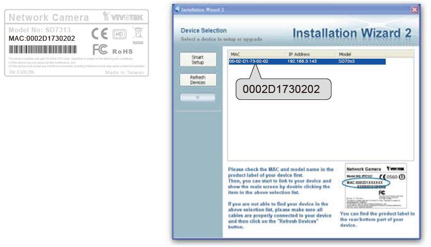3.3 Softwarov{ instalace Po fyzickém připojení kamery může uživatel využít program Installation Wizard 2 z přiloženého CD (nebo str{nek www.vivotek.