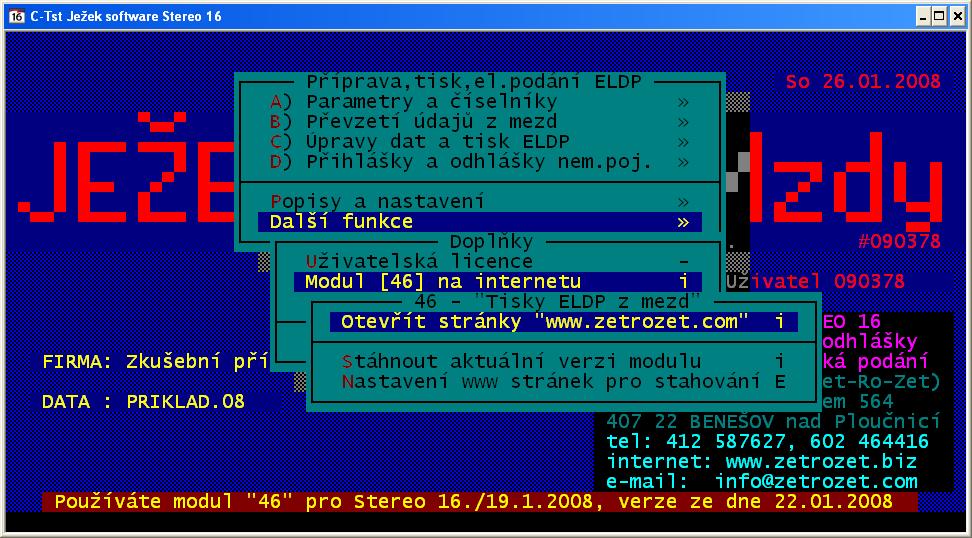 instalovat. Máte-li Účto na počítači s operačním systémem DOS nebo Windows 3.x, je nutné přenášet do takového počítače instalační soubory v rozbaleném stavu.