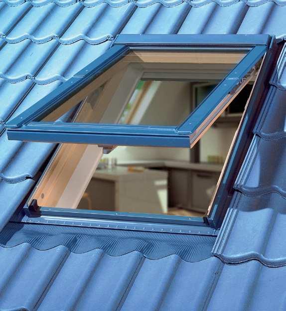 Dřevné části lakované lazurovací lakem Křídlo okna a rám mohou být také lakovány lazurovacím lakem v jednom z pěti dostupných