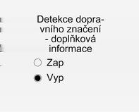 Po zobrazení stránky nastavení vyberte pro deaktivaci funkce upozornění možnost Vypnuto nebo nastavte upozornění na I.