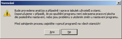 SERVISNÍ PROGRAM 10.1.2015 (zahrnuto do aktualizace 225, datum vydání 10.1.2015) Upravena funkce Obnova databází z archívu, která havarovala Doplněna úloha Tabulky pro parametry uživatelů a stanic komponenty: PROGRAMY\TO2Servis.