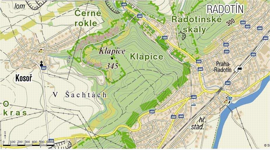 2 Charakteristika území 2.1 Obecná charakteristika PR Klapice se nachází na jihozápadním okraji Prahy na území městské části Praha 16 v katastrálním území Radotína.