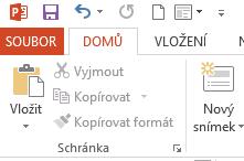 Snímky V prezentaci se pracuje s takzvanými snímky. Každý snímek je jedna obrazovka, která po grafické a obsahové stránce ztvárněna nezávisle na jiném snímku.