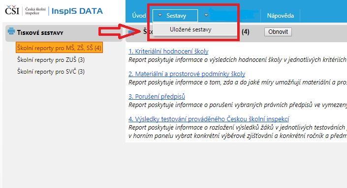 Jak reporty v systému InspIS DATA