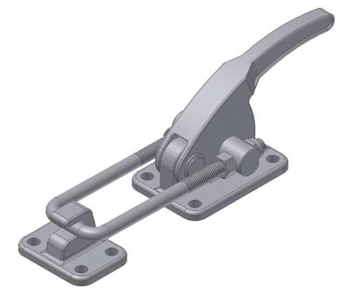 Hákové upínky 460 Hook clamps 4 Těžké provedení Hákové upínky určené pro případy, kde je nutno vyvinout velkou přítlačnou sílu.