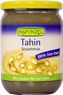 Tahini: 100% sezamová pasta RAPUNZEL Na pečivo, kaše a müsli, nepostradatelná v