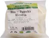 12650 1 x 250 g CZ bio 8594169230054 Pasecká ricotta Minimlékárna Horut Složení: syrovátka*, kyselina citrónová.