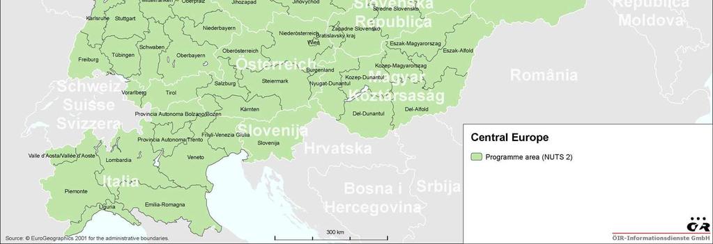 Politika soudržnosti Alpský prostor Region Baltskéh o moře Severozápadní Evropa Středomořský program Interreg IIIB SEES Konvergence Konkurenceschopno st a zaměstnanost Rakousko Burgenland (PO)