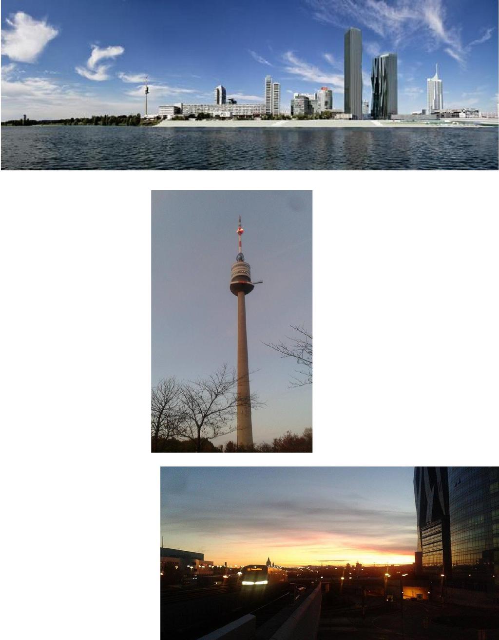 42. Donau City DC Tower Donauturm - Donau City má tvar srpu -