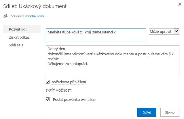 Dokument můžeme odstranit ze seznamu, když klikneme pod jeho názvem a adresou do odkazu Přestat sledovat. Pokud se zmýlíme, můžeme vrátit dokument do seznamu kliknutím do odkazu Sledovat (viz obr.