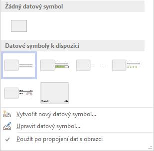 11 Visio 217 OBR. 11-8: GALERIE DATOVÝCH SYMBOLŮ Orámován je datový symbol použitý pro označený obrazec.