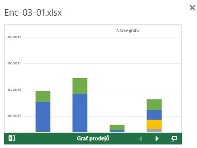 2 OneDrive pro firmy 23 OBR. 2-16: NÁHLED DOKUMENTU EXCELU PowerPoint (viz obr. 2-17)» V náhledu se pohybujeme mezi snímky tlačítky Předchozí snímek a Další snímek.