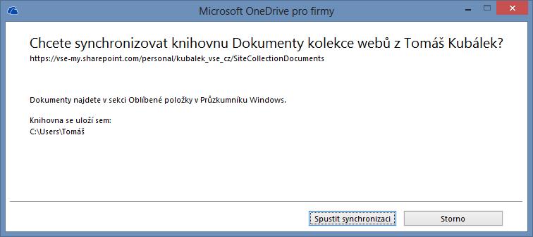 2 OneDrive pro firmy 30 OBR. 2-26: REKAPITULACE NÁZVU KNIHOVNY A LOKÁLNÍHO UMÍSTĚNÍ OBR.