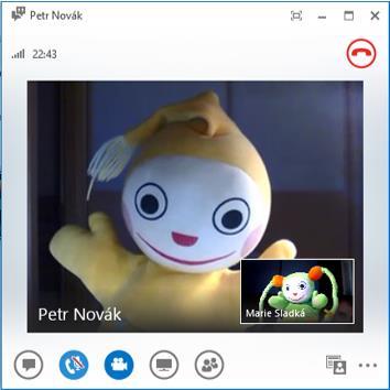 5 Lync 82 Telefonický hovor Audiovizuální volání 5.