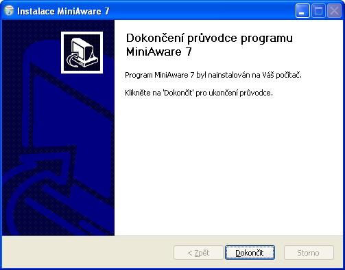 MiniAware - uživatelská příručka 8 7.