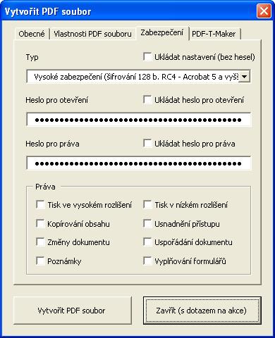 MiniAware - uživatelská příručka 86 Karta Zabezpečení 4.