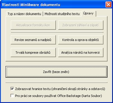 MiniAware - uživatelská příručka 96 4.