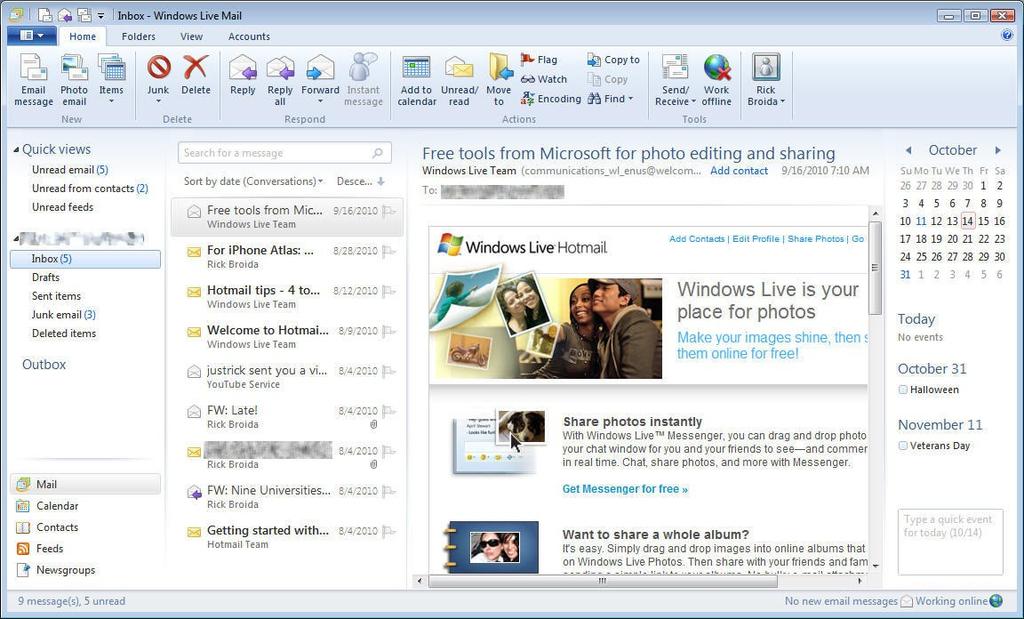 Thunderbird a Windows Live Mail. Mozilla Thunderbird je multiplatformní open source klient oblíbený u uživatelů všech OS.