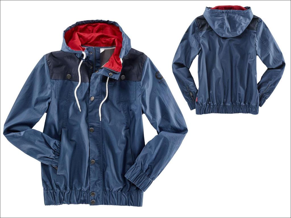 Úpletová bunda s kapucí Logo, dětská Modrá dětská úpletová bunda s kapucí, kovovým předním zipem a potiskem logem na prsou a zadním dílu.