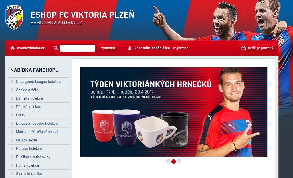 1.  11: Fanshop Viktorie Plzeň (obrázek) 10 Fanshop nabízí široký sortiment, ale nedrží krok s aktuální podobou webových
