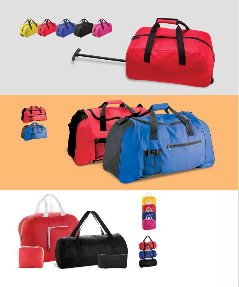 242 BAGS AND TRAVEL / TRAVEL BAGS 147-02 -25 BERTOX AP741569 520 270 270 mm [ T2 (8C, 150 70 mm) Sportovní taška na kolečkách s přihrádkami na zip, 600D polyester.