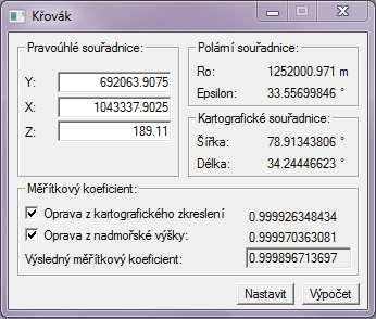 6. Výpočty Souřadnice měřických a podrobných bodů byly nejprve vypočteny v místní souřadnicové soustavě a následně byly jejich souřadnice převedeny pomocí shodnostní transformace (tři identické body)