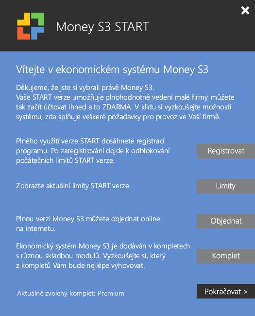 2017 Solitea Česká republika, a.s. Instalace aktualizace Money S3 Pokud chcete Money S3 aktualizovat, vytvořte nejdříve zálohu dat.