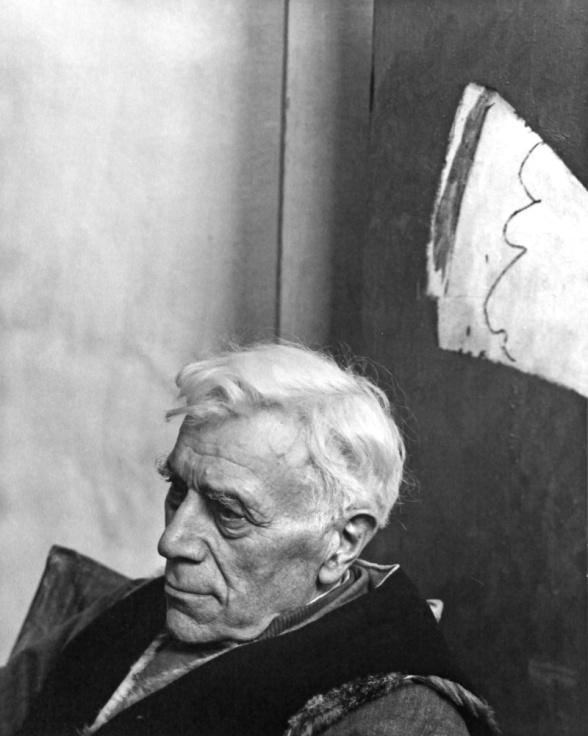 3.2 Georges Braque (1882 1963) Georges Braque byl francouzský malíř a sochař. Georges a Pablo Picasso patří mezi zakladatele kubismu. Obr. 9: Portrét G.