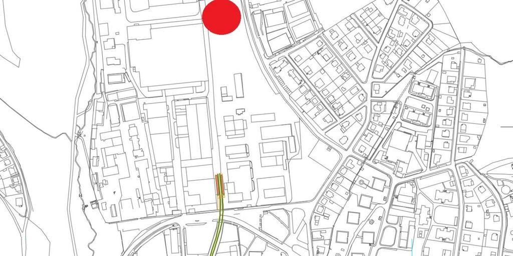 nemožnost zřízení úseku s konstantním převýšením Mostro umístění u Komořanském náměstí krátká mezizastávková vzdálenost mezi obratištěm (cca 285 m) nepohodlná a dlouhá přestupní vazba s autobusy