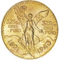 (osvobozeno od DPH) 50 Pesos Centenario Mince ražená do zlata vysoké ryzosti (900/1000) Ikonická obchodní zlatá