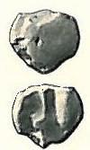 486, 488; Čižmář 1997, M 212, M 228 4 Au 1/8 statéru - typ Athéna Alkidemos s jejím zhoršeným